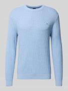 Gebreide pullover met labeldetail