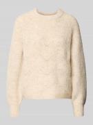 Relaxed fit gebreide pullover met wol, model 'GILA'