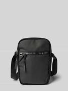 Crossbodytas met labelprint, model 'Blanc'