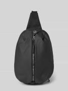 Crossbodytas met labelprint, model 'Blanc'