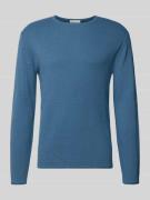Regular fit gebreide pullover van zuiver katoen