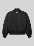 Regular fit gewatteerd jack met logopatch, model 'Quilted'