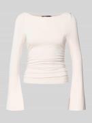 Shirt met lange mouwen en rimpelingen