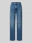 Straight fit jeans van katoenmix, model 'LAYLA'