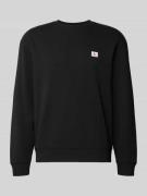 Sweatshirt met labeldetail en ronde hals