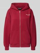 Oversized sweatjack met capuchon, model 'LANCY'