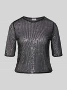 Shaped fit T-shirt met pailletten, model 'JACK'