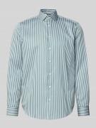 Regular fit zakelijk overhemd van katoen met kentkraag