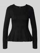 Shaped fit shirt met lange mouwen van viscosemix, model 'KENYA'