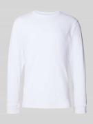 Shirt met lange mouwen en ribboorden