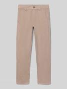 Regular fit chino van katoenmix, model 'PETE'