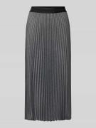 Midirok met plissévouwen en elastische band