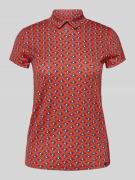 Slim fit T-shirt met polokraag