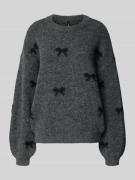 Relaxed fit gebreide pullover met wol, model 'BRUNHILDA LIFE'