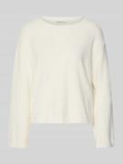 Oversized gebreide pullover met extra brede schouders, model 'FEATHER'