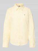 Regular fit overhemdblouse van katoenmix