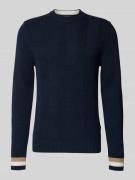 Gebreide pullover met ribboorden