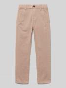 Regular fit chino van katoenmix, model 'PELLE'