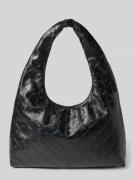 Schoudertas in leerlook, model 'Puffer'