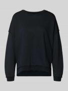 Oversized sweatshirt met ribboorden