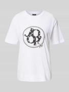 T-shirt met siersteentjes, model 'Tammi'