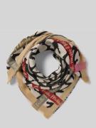 Sjaal met katoen en wol