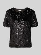 Relaxed fit T-shirt met pailletten