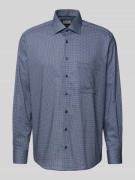 Comfort fit zakelijk overhemd van katoen met kentkraag