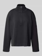 Sweatshirt met opstaande kraag en ritssluiting