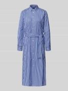 Overhemdjurk met strikceintuur