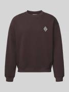 Loose fit sweatshirt van katoenmix