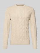 Gebreide pullover met structuurmotief, model 'SEAN'