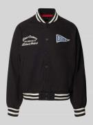 Regular fit jack met logopatch, model 'Stadium'