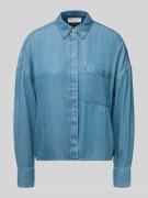 Regular fit overhemdblouse van puur lyocell