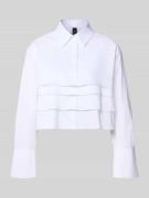 Korte overhemdblouse met knoopsluiting