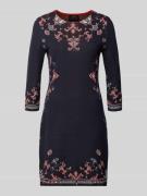 Knielange jurk met viscose