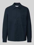 Regular fit overhemdjack met borstzak, model 'SADAMON'