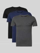 Regular fit T-shirt van puur katoen in een set van 3 stuks, model 'CLA...
