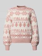 Gebreide pullover met opstaande kraag, model 'FROSTINA'