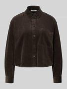 Relaxed fit overhemdblouse van puur katoen