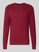 Gebreide pullover met labeldetail