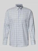 Regular fit zakelijk overhemd van katoen met button-downkraag