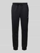 Regular fit sweatpants met logostitching, model 'FEELCOZY'