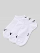 Sneakersokken met labeldetails in een set van 3 paar