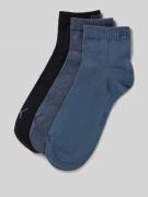 Sneakersokken met logo in een set van 3 paar