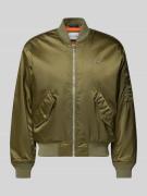 Regular fit bomberjack van satijn