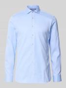 Slim fit zakelijk overhemd van twill
