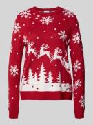 Gebreide pullover met ronde hals, model 'SNOWI'