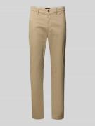Slim fit chino van katoenmix, model 'BLEECKER'