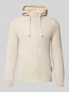 Regular fit gebreid jack van puur katoen